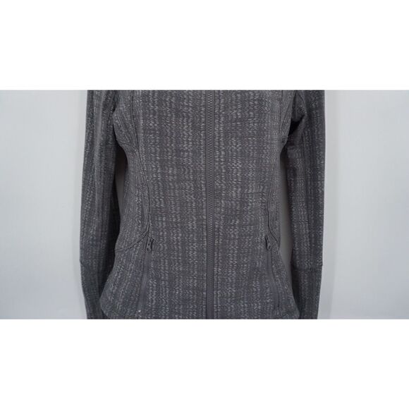 Lululemon Forme Jacket Cuffins Ziggy Wee October Angel Wing Grey Women's Size XS - Picture 4 of 9